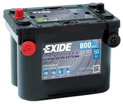 Akumulators EXIDE AGM; MARINE/RV EX900 12V 50Ah 800A (260x173x206)_0