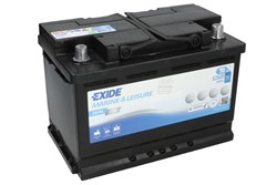 Barošanas akumulatoru baterija EXIDE DUAL EFB; MARINE/RV EZ600 12V 70Ah 720A (278x175x190)_1