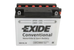 Akumulator motocyklowy EXIDE YB16L-B EXIDE 12V 19Ah 190A P+_2