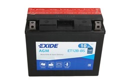 Akumulators EXIDE STANDART YT12B-BS EXIDE 12V 10Ah 160A (150x70x130)_2