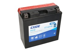Akumulator motocyklowy EXIDE YT14B-BS EXIDE 12V 12Ah 190A L+_1