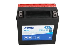 Akumulators EXIDE STANDART YTX14-BS EXIDE 12V 12Ah 200A (150x87x145)_2