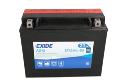 Akumulator motocyklowy EXIDE YTX24HL-BS EXIDE 12V 21Ah 350A P+_2