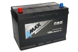 Akumulators 4MAX BAT100/800L/JAP/4MAX 12V 100Ah 800A (306x175x227)_1