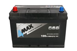 Akumulators 4MAX BAT100/800L/JAP/4MAX 12V 100Ah 800A (306x175x227)_2