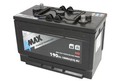 Startera akumulators 4MAX BAT190/1000R/6V/HD/4MAX 6V 190Ah 1000A BAT190/1000P/6V/HD/4MAX (336x175x231)_0