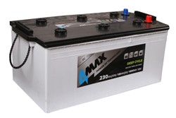 Barošanas akumulatoru baterija 4MAX DEEP-CYCLE BAT230/1600L/DC/4MAX 12V 230Ah (518x273x237)_1