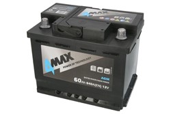 Akumulator 4MAX 12V 60Ah/640A START&STOP AGM (P+ standardowy) 243x177x190 B13 (agm/rozruchowy)