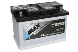 Barošanas akumulatoru baterija 4MAX DEEP-CYCLE BAT75/510R/DC/4MAX 12V 75Ah (278x175x190)_1