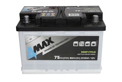 Barošanas akumulatoru baterija 4MAX DEEP-CYCLE BAT75/510R/DC/4MAX 12V 75Ah (278x175x190)_2