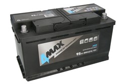 Akumulator 4MAX 12V 95Ah/850A START&STOP AGM (P+ biegun standardowy) 352x175x190 B13 (agm/rozruchowy)_1