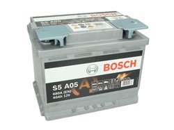 Akumulators BOSCH START&STOP AGM 0 092 S5A 050 12V 60Ah 680A S5 A05 (242x175x190)_1