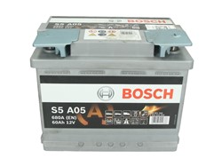 Akumulators BOSCH START&STOP AGM 0 092 S5A 050 12V 60Ah 680A S5 A05 (242x175x190)_2