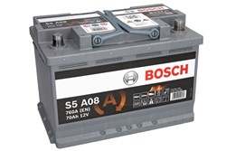 Akumulators BOSCH START&STOP AGM 0 092 S5A 080 12V 70Ah 760A S5 A08 (278x175x190)_1