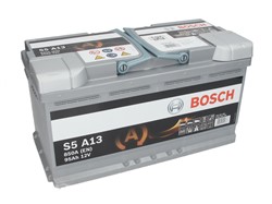 Akumulators BOSCH START&STOP AGM 0 092 S5A 130 12V 95Ah 850A S5 A13 (353x175x190)_1