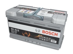 Akumulators BOSCH START&STOP AGM 0 092 S5A 130 12V 95Ah 850A S5 A13 (353x175x190)