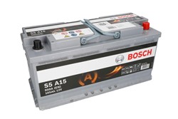Akumulators BOSCH START&STOP AGM 0 092 S5A 150 12V 105Ah 950A S5 A15 (394x175x190)_1