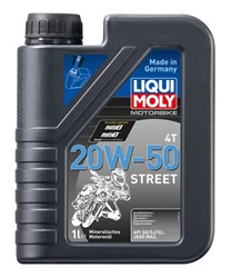 Alyva keturtakčiams varikliams LIQUI MOLY Street (1L) SAE 20W50 mineralinė LIM1500 20W50 1L STREET