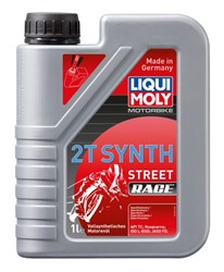 Olej silnikowy 2T LIQUI MOLY Street race 1l 2T, API TC JASO FD Syntetyczny