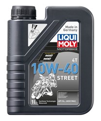 Alyva keturtakčiams varikliams LIQUI MOLY Street (1L) SAE 10W40 (EN) Semi-synthetic LIM1521 10W40 1L STREET