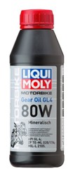 Olej przekładniowy 80 LIQUI MOLY MOTORBIKE GEAR OIL 0,5l, API GL-4 Mineralny