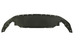 Bumper valance front (black) fits: VW POLO VI AW 09.17-12.20