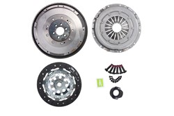 Clutch kit with dual mass flywheel and bearing VALEO VAL837073