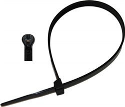Cable tie with steel insert