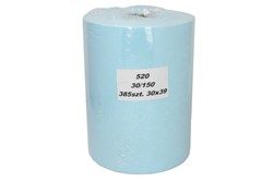 Wipe not making dust 385 leaves; dust-free; resistant to solvents and detergents; turquois - roll 30cm/150mb_0