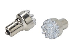 Žarulja LED PR21W LED Basic (blister, 2 kom., 12V, crvena, 1,2W, tip gedore BA15S; za vozila bez CAN sabirnice; Nema certifikata za homologaciju