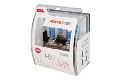 Light bulb H8 Powertec Ultra White (2 pcs) 5000K 12V 35W_1