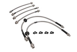 Braided stainless steel brake cables (6 pcs) fits BMW 3 (E36)
