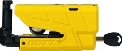 Blokada tarczy hamulcowej z alarmem GRANIT Detecto X-Plus 8077 ABUS kolor żółty trzpień 13,5mm alarm 3D-100 dB_2
