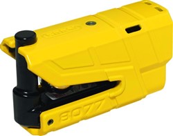 Blokada tarczy hamulcowej z alarmem GRANIT Detecto X-Plus 8077 ABUS kolor żółty trzpień 13,5mm alarm 3D-100 dB_3