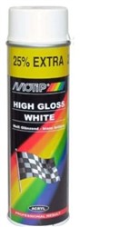 Lakier akrylowy biały połysk spray 0,5l