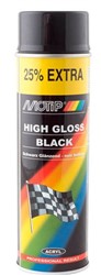 Lakier akrylowy czarny połysk spray 0,5l