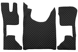 Floor mats, ECO-LEATHER Q (material - eco-leather quilted, automatic transmission) fits: DAF XF II, XG, XG+ 06.21-