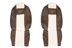 Seat Cover Brown/Champagne