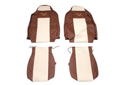 Seat Cover Brown/Champagne_0