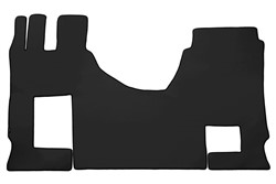 F-CORE, ant visų grindų, sulankstoma keleivio sėdynė, kiekis komplekte 3 szt. (medžiaga - eco lygi oda, spalva - juoda, plati kabina 250cm) Tinka: MERCEDES ACTROS MP4 / MP5 07.11-