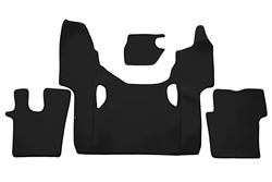 Floor mats, ECO-LEATHER S (material - eco-leather plain, automatic transmission) fits: SCANIA G II 06.17-