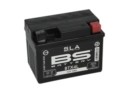 Akumulator motocyklowy BS YTX4L-BS BS 12V 3Ah 50A R+_1