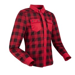 Koszula z ochraniaczami turystyczna SEGURA JOVAN kolor czarny/czerwony