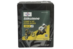 4T engine oil 10W30 SILKOLENE COMP 4 4l 4T bio-degradable packaging; enriched with esters, API SL JASO MA-2 Semi-synthetic_0