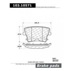STOPTECH Brake Pad Set, disc brake 308.10571_1