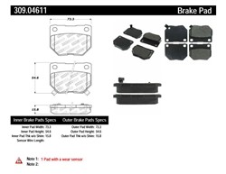 STOPTECH Brake Pad Set, disc brake 309.04611_3