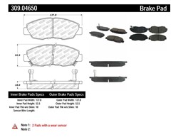 STOPTECH Brake Pad Set, disc brake 309.04650_2