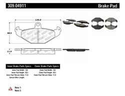 Brake pads - tuning Sport 309.04911 rear_3