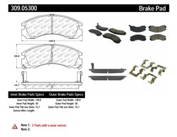 STOPTECH Brake Pad Set, disc brake 309.05300_2