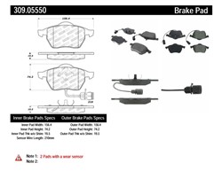 STOPTECH Brake Pad Set, disc brake 309.05550_2